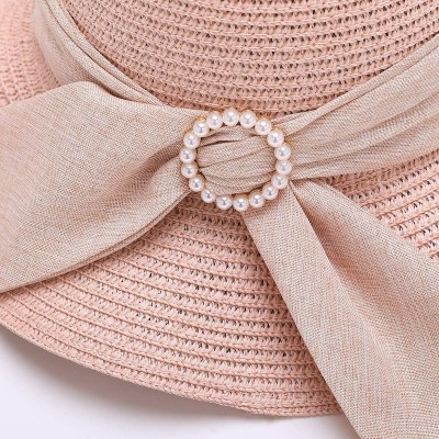 Sun Hats Packable Sun Hats for Women with UV Protection Stylish Floppy Travel Hat - Z-pink - CM19838RCX2 $11.35