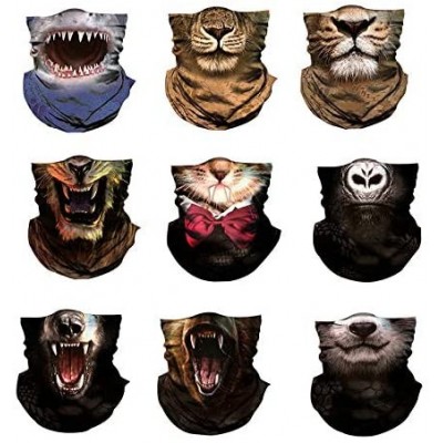 Balaclavas Seamless Bandana Protection Headwear Balaclava - Lion-03 - CV197X9IOMS $10.35