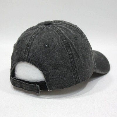 Baseball Caps Vintage Washed Cotton Adjustable Dad Hat Baseball Cap - Tp Charcoal Gray - CI12MAMNAAM $14.72