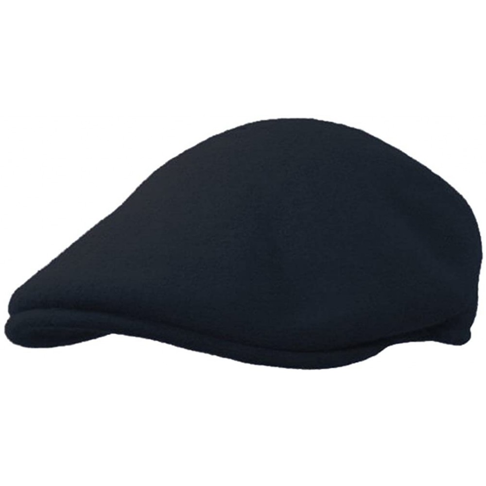 Newsboy Caps 100% Wool Ivy Cap Newsboy Hat Cabbie Golf Flat Driving Crushable - Navy - CM185AU37Q4 $8.43