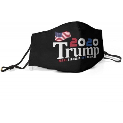 Balaclavas Women Men Face Cover Cover Muffle Anti Dust Mouth Trump 2020 Printed with Adjustable Earloop Face-Mask - CX197XML2...