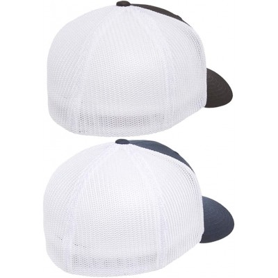Baseball Caps Flexfit Trucker Hat for Men and Women - Breathable Mesh- Stretch Flex Fit Ballcap w/Hat Liner - CA18EUYEKDK $18.19