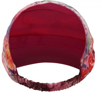 Baseball Caps Women's Visor Big Brim Quick Dry Open Top Hat UPF 50+ - Hot Pink - CG18G29SIKA $10.54