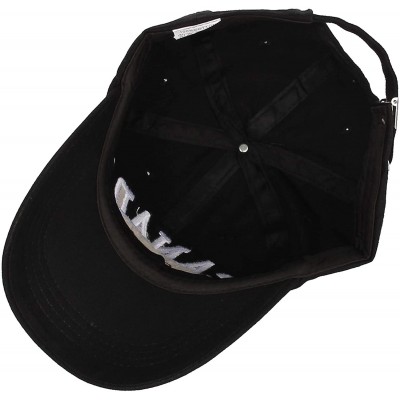 Baseball Caps Cotton Baseball Cap Canada Maple Flag Embroidery LX1382 - Black - CL12J91KSXL $15.87