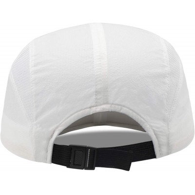 Baseball Caps Men's Foldable Lightweight Quick Dry Breathable Sports Mesh Baseball Caps - White - C718TG87EZH $9.96