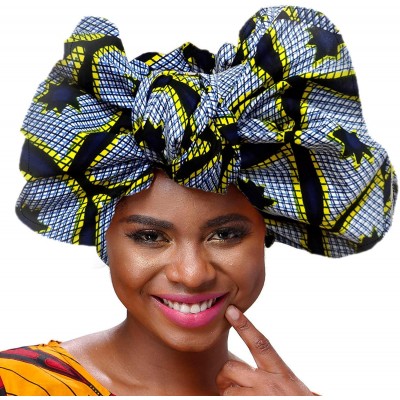 Cold Weather Headbands Dashiki Head African Traditional Wax Print Head - J - CC18ZUHQM86 $11.37