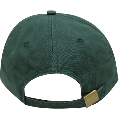 Baseball Caps Wink Face Cotton Baseball Cap - Hunter Green - CC12KUIT347 $12.48