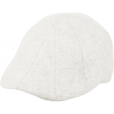 Newsboy Caps Men's Cool Summer Duckbill Ivy Cap- Newsboy Pub Irish Hat- Golf Cap - White - CE18GX9RH9L $11.12