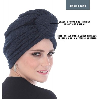 Headbands Turban Headwraps for Women with African Knot & Woven Lurex Thread for Extra Glimmer and Comfort for Cancer - CI193T...