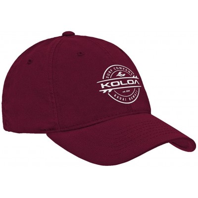Baseball Caps Classic Cotton Dad Hats. Low Profile Adjustable Caps - Maroon/W - C012N13BOY0 $29.42