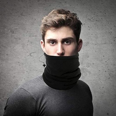Balaclavas Unisex Neck Gaitor for Man Woman- Double-Layered Fleece Neck Windproof and Lightweight Circle Loop Scarves - CG18Z...
