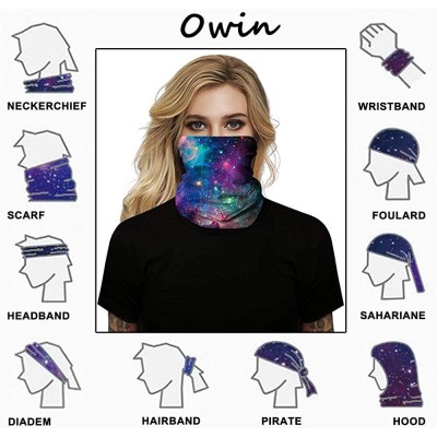 Baseball Caps Face Mask- Unisex Multifunctional Headwear Face Scarf Balaclava Headband Neck Gaiter - 1-2pcs-04+05 - CM19853XD...