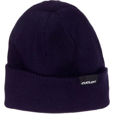 Skullies & Beanies Acrylic Knit Aconcagua Reversible Slouchy Beanie Hat (Navy) - CQ11G87HPEP $9.00