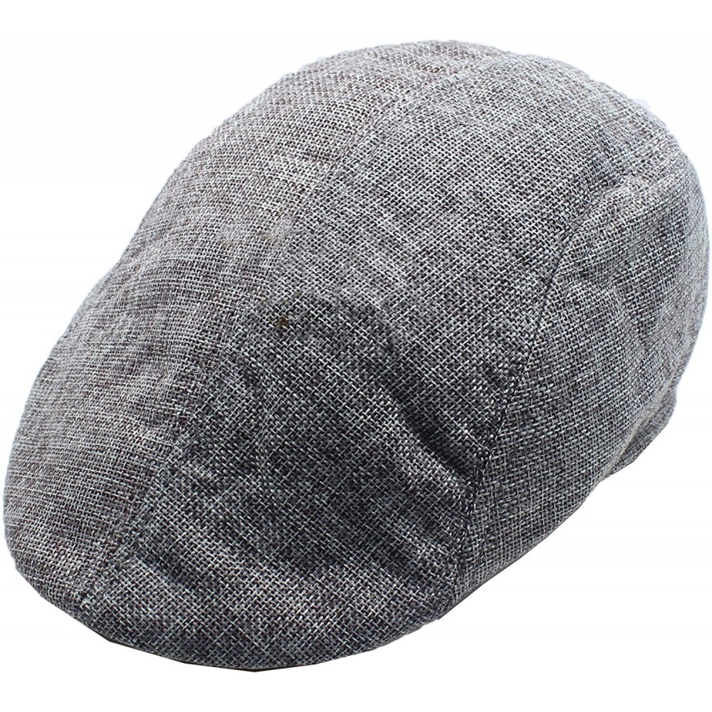 Berets Cotton Male Ladies Casual Newsboy Caps Berets - Grey - C61872TRS72 $7.42