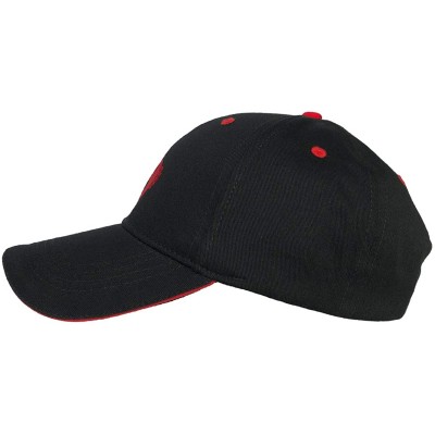 Baseball Caps 100% Cotton Baseball Cap Zodiac Embroidery One Size Fits All for Men and Women - Pisces/Red - CX18RMK9M7Z $15.50