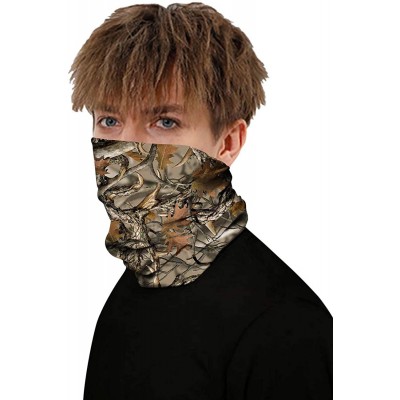 Balaclavas Bandana Face Mask Neck Gaiter- Cool Unisex Scarf Mask Tube Multifunctional Headwear- Buff Face Mask - T-leaves - C...