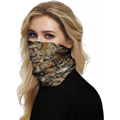 Balaclavas Bandana Face Mask Neck Gaiter- Cool Unisex Scarf Mask Tube Multifunctional Headwear- Buff Face Mask - T-leaves - C...