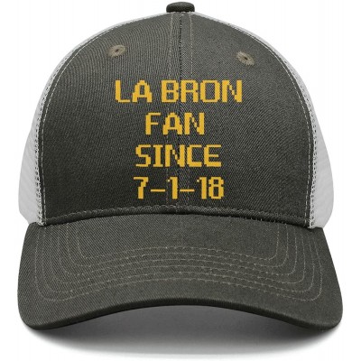 Skullies & Beanies Orange-LABRON-Creative-Basketball-Crown Mens Adjustable Funny Saying mesh Fitted Hats - Labron Fan Since -...