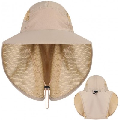 Sun Hats Sunhat Protection Outdoor Fishing - Beige - CD18W8DE6A0 $10.95
