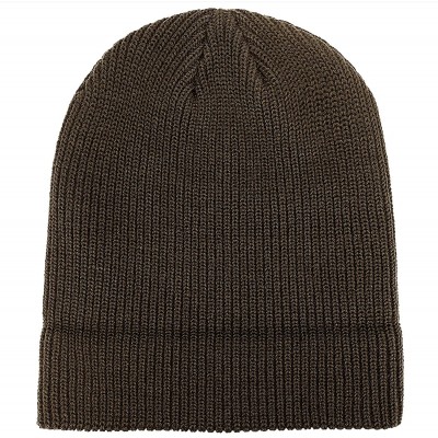 Skullies & Beanies Winter Beanie Hat Warm Knit Hats Acrylic Knit Cuff Beanie Cap for Women & Men - Coffee - CL18ZIT9TOO $10.24