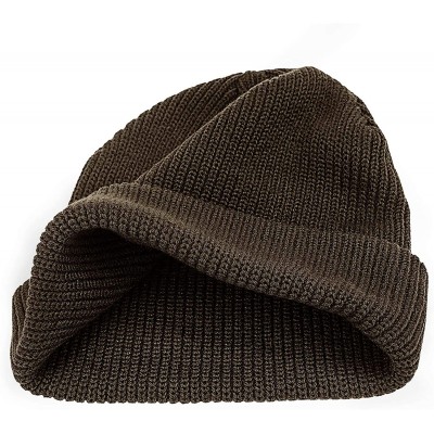 Skullies & Beanies Winter Beanie Hat Warm Knit Hats Acrylic Knit Cuff Beanie Cap for Women & Men - Coffee - CL18ZIT9TOO $10.24