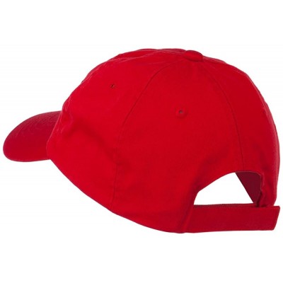 Baseball Caps Victory Embroidered Washed Cap - Red - C911MJ3U39V $24.58