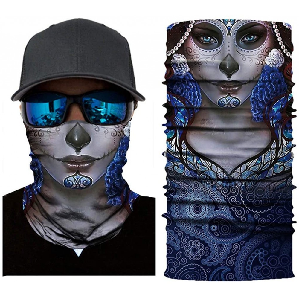 Balaclavas Cat Print Face Mask- Rave Bandana- Neck Gaiter- Scarf- Summer Balaclava for Dust Wind UV Protection - Dgi - C5197Z...