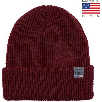 Skullies & Beanies Hat Winter Skull Cap Beanie for Women Men - Thick- Warm- and Soft Knit (Made in USA)(Unisex) - CH18R4I6E6Z...