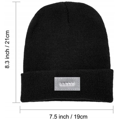 Skullies & Beanies Unisex LED Beanie Hats-Winter Lighted Hats with Replaceable Batteries - Black - CZ18X7EOXTS $7.67