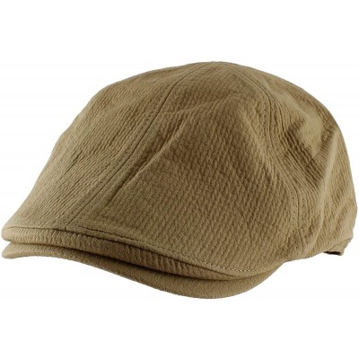 Newsboy Caps Faux Linen Cotton Corduroy Newsboy Cap Gatsby Golf Hat - Camel - CA11X5VXXKR $10.98