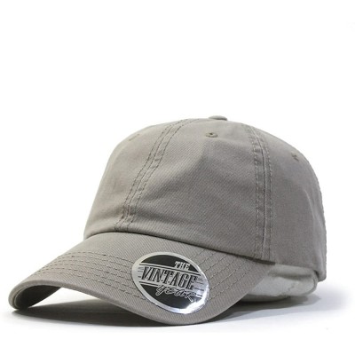 Baseball Caps Classic Washed Cotton Twill Low Profile Adjustable Baseball Cap - Dark Khaki - CR12C7ZA3MB $10.39