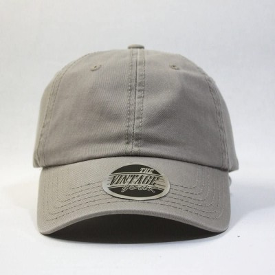 Baseball Caps Classic Washed Cotton Twill Low Profile Adjustable Baseball Cap - Dark Khaki - CR12C7ZA3MB $10.39