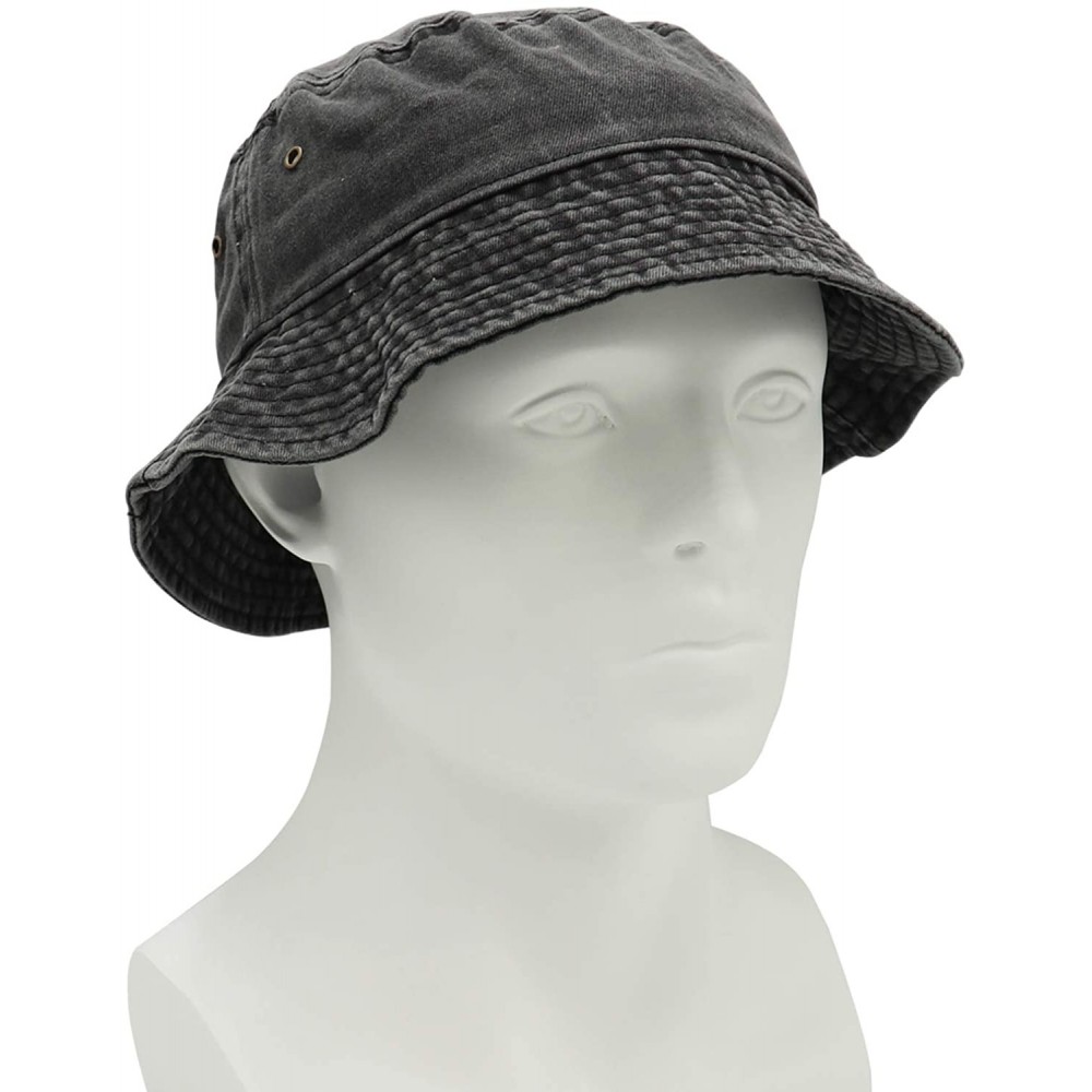 Unisex 100% Cotton Bucket Hat Retro Packable Sun hat for Men Women ...