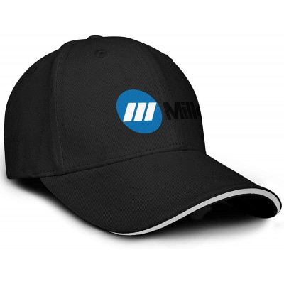 Baseball Caps Mens Miller-Electric- Baseball Caps Vintage Adjustable Trucker Hats Golf Caps - Black-208 - CF18ZLGU8L9 $21.08