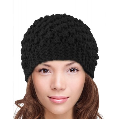 Headbands Women's Winter Wide Knit Headband - Wide - Black - CA17XSSEAA4 $13.77