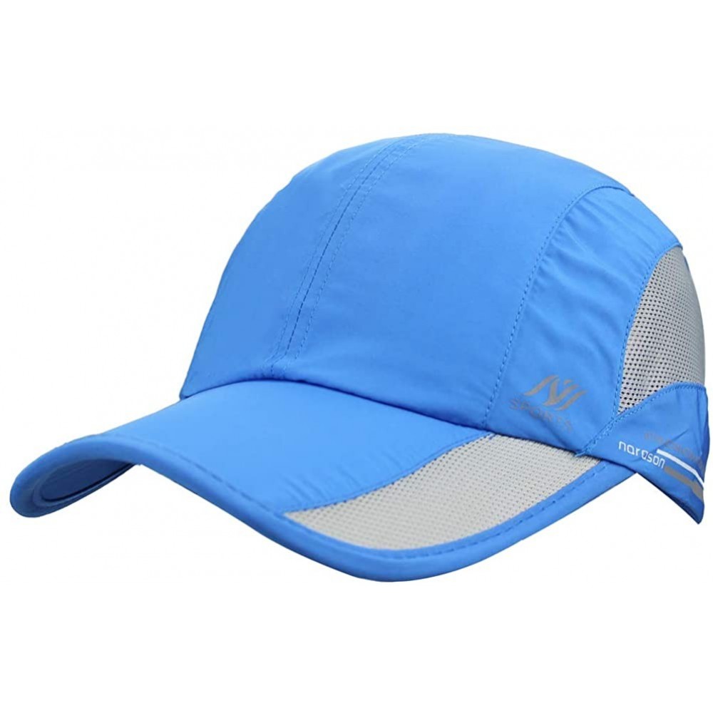 Baseball Caps Men Women Summer Mesh Snapback Running Baseball Tennis Ball Golf Hats Caps Visor - Royal Blue - CZ12G5RMYB1 $8.73