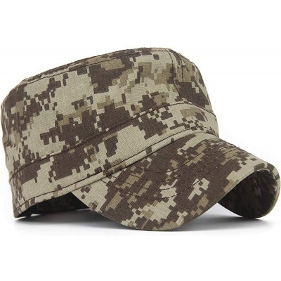 Baseball Caps Men Women Digital Camouflage Camo Cadet Army Cap Velcro Adjustable Canvas Military Hat Flat Top Baseball Cap - ...