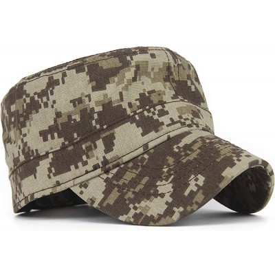 Baseball Caps Men Women Digital Camouflage Camo Cadet Army Cap Velcro Adjustable Canvas Military Hat Flat Top Baseball Cap - ...