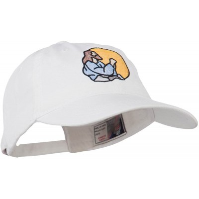 Baseball Caps Jesus Praying Embroidered Washed Cap - White - CK11MJ40N63 $23.29