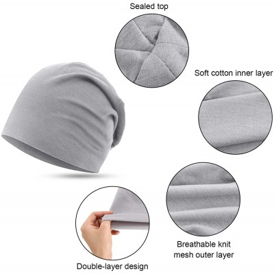 Skullies & Beanies 8 Pieces Knit Slouchy Beanie Hats Skull Cap Long Baggy Hip-hop Dwarf Hats - CQ18AC82X4Y $17.94