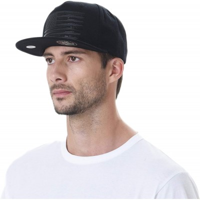 Baseball Caps Baseball Cap Star and Stripes American Flag Hat KR2305 - Black - CD12FD17MW1 $25.33