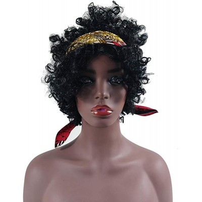 Headbands African Print Headband Hair Accessory for Women/Girls （2 Headbands 1 Big and 1small） - Red - CU18MGC2L2N $11.64
