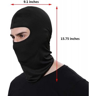 Balaclavas Multi-Purpose Balaclava Wind Cap Motorcycle Ski Scarf Full Face - Orange - CS11R4RCJUN $8.85