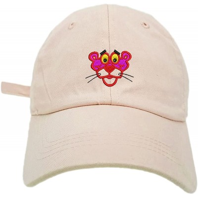 Baseball Caps Panther Style Dad Hat Washed Cotton Polo Baseball Cap - Beige - CY187QMRHNO $37.29