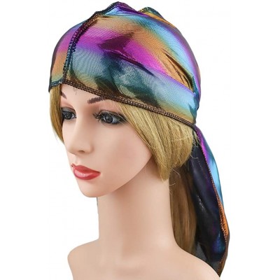 Skullies & Beanies Durags Straps Sleeping Bonnet Frizzy - A5-black - CU18QUQTE62 $11.52