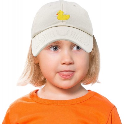 Baseball Caps Cute Ducky Soft Baseball Cap Dad Hat - M / L / Xl - Beige - CT18LYGGW2N $14.25