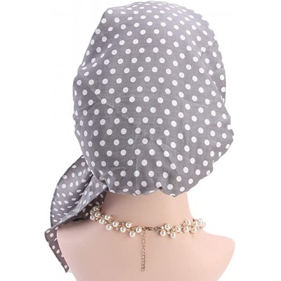 Skullies & Beanies Vintage Elastic Cotton Turbans Multifunction - Grey - CE18GLGHXCI $8.59