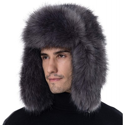 Bomber Hats Women's Faux Fur Ushanka Hat Adjustable Winter Trapper Russian Soviet Hat for Men Skiing - Hether Grey - CI18WXWI...