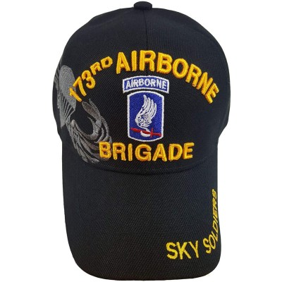 Baseball Caps US Military 173rd Airborne Brigade Black Officially Licensed Cap - CT12JNWHBG3 $12.99