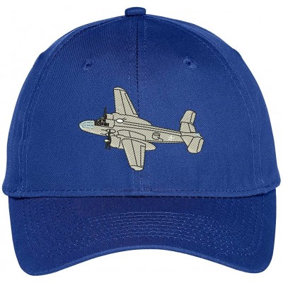 Baseball Caps North American B-25 Mitchell Embroidered Snapback Adjustable Baseball Cap - Royal - CU12KMEQLET $16.14